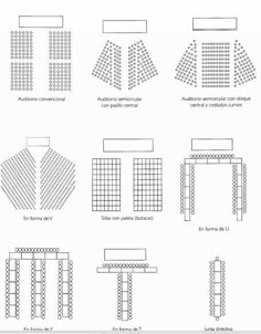 the diagram shows different types of seating and how they are used to create an outdoor seating area