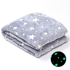 PRICES MAY VARY. ✅ PREMIUM QUALITY POLYESTER FLEECE - Our glow in the dark throw blanket is made with top-quality 300 GSM polyester fleece to keep you warm and comfortable anytime and anywhere. ✅ LONG LASTING GLOW - Our fleece blanket contains top of the line phosphor material (glowing effect material) to provide the best and brightest glow we can offer. A quick 20-minute exposure to sunlight will keep the stars shining bright all night long! ✅ A NIGHTTIME WARRIOR - Our kids throw blanket is the Night Sky Baby Blanket, Glow Blanket, Galaxy Blanket, Glow Stars, Star Blanket, People Clothes, Cozy Interior, Space And Astronomy, Birthday Gifts For Kids