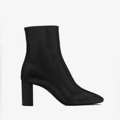 Ysl Saint Laurent Lou 70 Black Leather Zip Ankle Boot Size 36.5 Ysl Ankle Boots, Ysl Justify Boots, Ysl Pantaboots, Ankle Boots Ysl, Saint Laurent Chelsea Boots, Saint Laurent Ankle Boots, Shoes Ysl, Ysl Saint Laurent, Saint Laurent Shoes