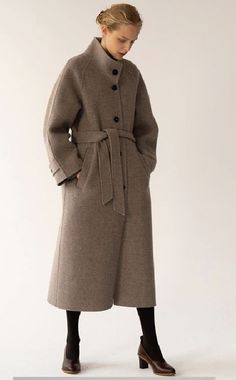 January Fashion, Belted Coat, Woolen Coat, Oversized Silhouette, Cashmere Coat