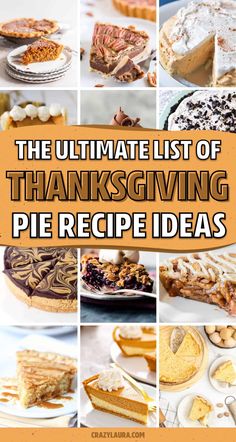 the ultimate list of thanksgiving pie recipe ideas