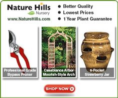 an ad for nature hills nursery and garden supplies