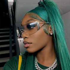 Product Details Brand Name Amanda Hair Hair Texture Straight Human Hair Hair Color Emerald Green / Hunter Green Hair Length 14 - 28 Inch Hair Material 100% Human Virgin Hair Hair Density 150%/180%/250% Density Cap Type 4x4/13x4 Closure/Frontal Wig Cap Size Average (If you need to customize the wig cap size, please contact customer service） Quality Management It can last more than 12 months with proper care Hair Advantage No Shedding, Tangle Free, Soft, Bouncy Can Be Permed Yes it can be permed, Hunter Green Hair, Green Wigs, Olive Oil Hair, Green Wig, Front Lace Wigs Human Hair, Human Hair Lace Wigs, Straight Human Hair, Baddie Hairstyles, Honey Blonde