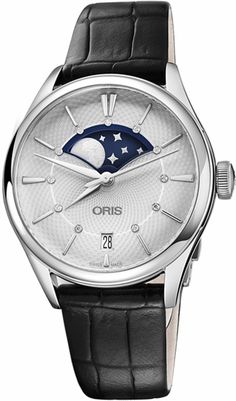 Oris Artelier Grande Lune, Date 76377234051LS-Black Item #: 76377234051LS-BLACK