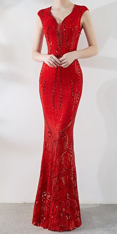 Long Tight Dress, Maxi Dress Sleeveless, Long Evening Dresses, Long Evening Dress, Night Dresses, Elegant Ladies, Red Sequin, Maxi Dress Evening, Gala Dresses