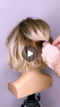 Joseph I'Anson on Instagram: "Easy half up style for short bob length hair…. What do you guys think of this style?  L’IMAGE Mannequin - “DENISE” from @equip_the_creative use code Joseph10 at the checkout to get 10% off your order. Created using @revlonprofessionaluk style Masters #hairinspo #hairtutorial #beyondtheponytail #reel #reelitfeelit #hairup #hairups #hairupdo #updo #updos #updotutorial #bridalhair #hairideas #weddinghairdo #weddinghair #bohohair #bohowedding #shorthair #bridalhairinspo #igreels #upstyle #hairwedding #hairupdostyle #updostyles #shorthairupdo #saltburn #shorthairstyles #shortupdo #btconeshot2024_stylingvideo @oneshothairawards @behindthechair_com @markleesonsalons @nextlevelhairstylists @hairbrained_official@limage_ gmbh @hairtutorial4you @hairstyles_ideas @i.love. Bob Length Hair, Bob Updo Hairstyles, Short Hair Updo Easy, Fine Hair Updo, Bob Length, Love Hairstyles, Hair Updos Tutorials, Short Hair Up