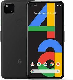 the new pixel 4g smartphone is shown in black, with four different numbers on it