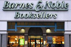 the entrance to a book store that sells books