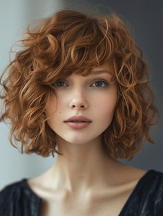 Gamine Hair, Shoulder Length Curly Hair, Mom Hair, Cool Hairstyles For Girls, Violet Hair, Haircuts For Curly Hair