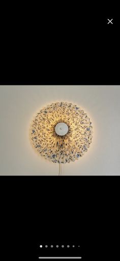 a light that is on in the ceiling