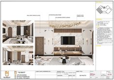 an architectural drawing of a living room