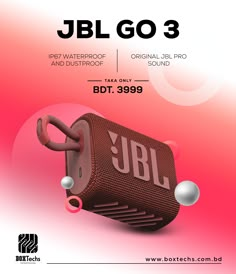 an advertisement for jbl go 3