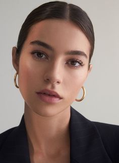 Slicked Back Hairstyles, No Make Up Make Up Look, Smink Inspiration, Minimal Makeup, Slicked Back Hair, Nude Makeup, Sleek Hairstyles