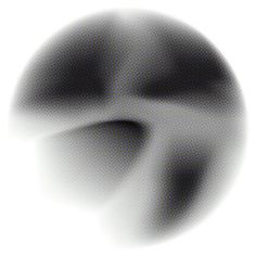 a black and white image of a person's face in half - circle shapes