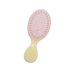 Vocoste Mini Travel Hair Brush Gradient Detangler Brush for Wet and Dry Hair Paddle Brush for Women Men Pink The bristles are kinder to the hair with less breakage and can be used as a detangling brush for all hair types. The specially designed ventilation holes are to help the circulation of air, and fit the scalp during grooming.Round ball-ended bristles glide smoothly through hair, and massage the scalp. The small mini-size brush can be put in a makeup bag, enjoy the mini hair brush when trav Mini Hair Brush, Detangler Brush, Travel Hair, Travel Hairstyles, Paddle Brush, Detangling Brush, Wet And Dry, Dry Hair, Hair Types