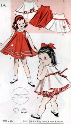 Circle Skirt Dress Pattern, Skirt Dress Pattern, Half Circle Skirt, Circle Skirt Dress, Vintage Kids Clothes, Kids Dress Patterns, Circle Dress, Vintage Dress Patterns