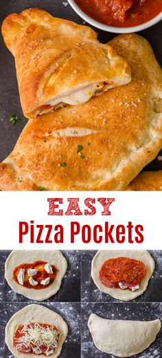 easy pizza pockets are the perfect appetizer for any meal