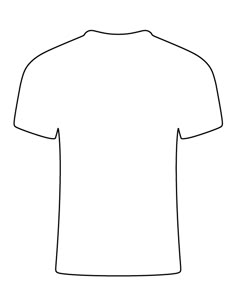 a white t - shirt is shown in the shape of an adult's tee