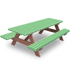 PRICES MAY VARY. 3 Pack Set Includes: 1 Tablecover and 2 Bench Seat Cover. Functional & Beautiful: With bright colors, flannel backing and classic checkered patterns, this vinyl tablecloth not only gives your table a new stylish look, but also protects your table from scratches, beverage spill, and kids arts & crafts mishaps, making your table last longer. The elasticized edges keep the vinyl tablecloth tightly fitted and stay free from moving / falling off. It works in both dining room and outdoor settings Easy to Use and Clean: No stains of liquid/oil can be stubborn on this PVC vinyl tablecloth, because it is water and oil-proof and all liquids bead up on its surface. The vinyl (plastic) tablecloth is also much easier to wipe clean than fabric tablecloths. Creases, wrinkles or fold line Picnic Table Cover, Vinyl Table Covers, Picnic Table Covers, Picnic Table Bench, Fitted Table Cover, Indoor Outdoor Patio, Picnic Tablecloth, Fitted Tablecloths, Bench Seat Covers