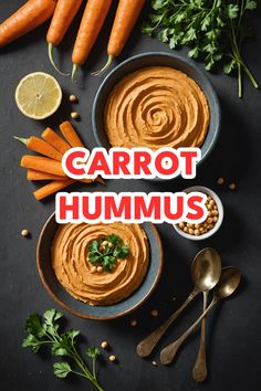 A photo of a  Carrot Hummus which is a type of hummus bowl Gluten Free Dairy Free Bread Recipe, Carrot Hummus Recipe, Carrots Healthy