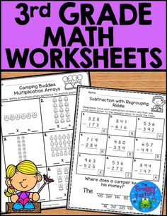 3rd Grade Math Review Worksheets 3rd Grade Math Activities, 3rd Grade Math Review, Guided Math Groups, Teaching Math Strategies, Teaching Third Grade, Math Tutorials, School Break, Math Groups, Kids Math Worksheets