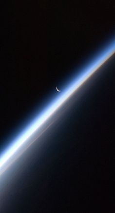 the earth's horizon is seen from space