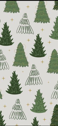 a christmas tree pattern on a white background