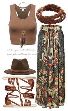 "wild wild west" by kianahall ❤ liked on Polyvore featuring Etro, Ancient Greek Sandals, Forever 21, rag & bone, polyvorecommunity and polyvoreditorial Wild Wild West, Mode Kimono, Hiking Quotes, Boho Style Outfits