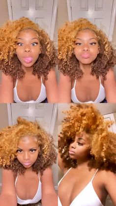 Adore Hair Dye, Short Hair Inspiration, Trendy Short Hairstyles, Blonde Dye, Dyed Curly Hair, Mixed Curly Hair, Peekaboo Hair, Honey Brown Hair, Natural Curly Hair