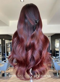 Long Side Part Wavy Dark Roots with Burgundy Ombre Lace Front Wigs - Dominic024 Women's Wigs, Mannequin Heads