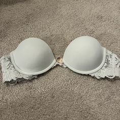 Nearly Brand New Strapless Bra White With Lace On The Sides. Size 34a Strapless Bra, Women's Intimates, Color White, Brand New, Bra, Lace, Women Shopping, Quick Saves, White