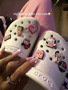 Hello Kitty Crocs, Pink Girly Things, Hype Shoes, Cute Nikes, Girly Shoes