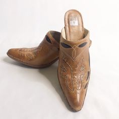 Reposhing This Item I Purchased From @Annesafaticoni. Loved It, But Ready To Rotate For Something New. Questions? Leave A Comment Below! Frye Cowboy Boots, Cowboy Boot, Frye Shoes, Leather Mules, Mule Clogs, Mules Shoes, Tan Brown, Something New, Cowboy Boots