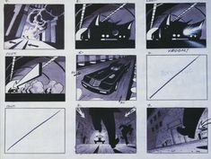 the storyboard for batman's catwoman is shown