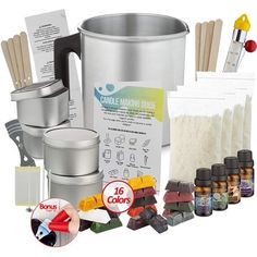 an assortment of essentials for making homemade products