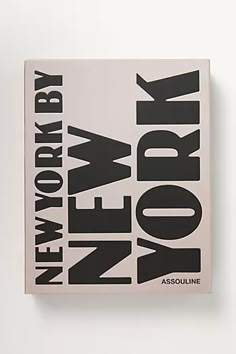 a book with the title new york now on it's front cover in black and white