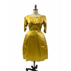 Marvelous Mrs Maisel, Mrs Maisel, Gold Satin, My Size, Elbow Length Sleeve, Beautiful Gowns, Vintage 1960s, Scoop Neckline, Special Event