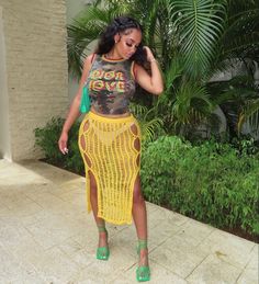 Stretchy Model is wearing a small Jamaica Vacation Outfits Black Women, Island Vacation Outfits Black Women, Jamaica Vacation Outfits, Island Vacation Outfits, Mexico Vacation Outfits, Jamaica Outfits, Cruise Attire, Cute Vacation Outfits, Skirt Coverup