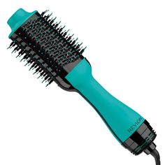 REVLON One-Step Volumizer Original 1.0 Hair Dryer and Hot Air Brush, Teal Salon Blowout, Hot Air Brush, Best Hair Dryer, Oval Brush, Hair Dryer Brush, Hair Dryers, Air Brush, Styling Brush