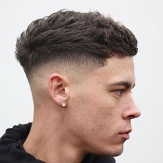 Top Haircuts For Men, Military Haircut, Crop Haircut, Mid Fade, Men Haircut Curly Hair, Crop Hair, Mens Hairstyles Thick Hair