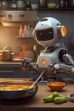 funny cute robot cooking food Cooking Robot, Medicine Technology, Medical Robots, Kitchen Robot, Robot Theme, Cute Robot, Cooking Lunch, Most Paused Movie Scenes