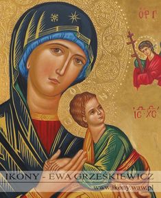 Matka Boża Nieustającej Pomocy ikona Our Lady Of Perpetual Help, Lady Of Perpetual Help, Catholic Art, God Loves You, I Icon, Our Lady, Gods Love, Mona Lisa