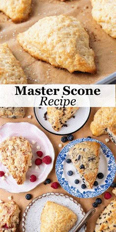 blueberry scone recipe on a baking sheet