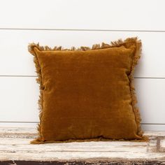 Rust Velvet Pillow Rust Throw Pillows, Patriotic Porch, Fall Pillow, Fringe Pillows, Pillow Decor, Modern Cottage, Velvet Pillow, Antique Farmhouse, Velvet Material