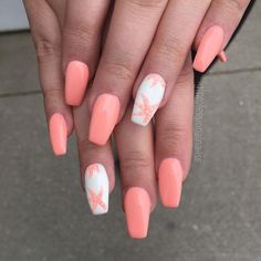 Summer Coffin Nails, Summer Holiday Nails, Bright Summer Acrylic Nails, Her Nails, Vacation Nails, Coffin Nails Long, Summer Nails Colors