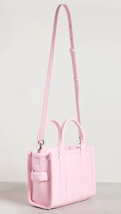 Marc Jacobs The Small Tote | Shopbop Small Designer Bags, Marc Jacobs The Tote Bag, Marc Jacobs Tote Bag, Xmas 2024, Pink Lifestyle, Embossed Bag, Pink Things, Handbag Essentials, Iphone Obsession