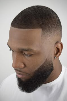 Faded Beard Styles, Waves Hairstyle Men, Black Men Beard Styles, High Fade Haircut, Men Beards, Waves Hairstyle