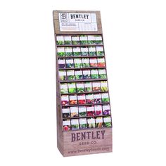 Retail Seed Display Rack with 500 Seed Packets - Bentley Seeds Seed Display, Decor Inspiration Diy, Floor Display, Subscribe Newsletter, Plant Labels, Seed Saving, Counter Display, Plant Markers, Seed Packets