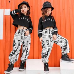 Modern Dance Costume, Ballroom Costumes, Loose Hoodie, Outfit Jeans, Girls Clothing Sets, Girls Fashion Clothes, Teenage Fashion Outfits