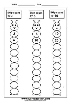 printable worksheet for counting the numbers to 10 in each row, which includes two